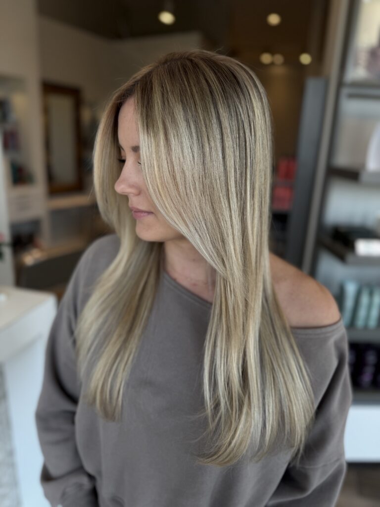 Cool Blonde Layers at Taylor Stevens Salon